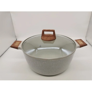 die-cast alu pot with  handle