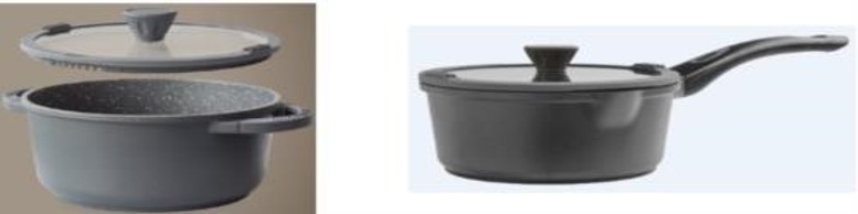 IB: Cast Aluminium Pot and Saucepan 18cm