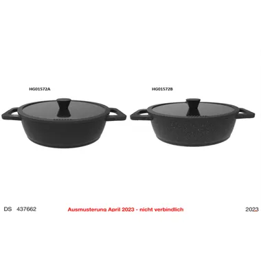 Cast alu pan 28cm black/Granistone black 437662