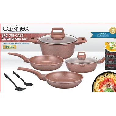 Die-cast cookware 8pcs