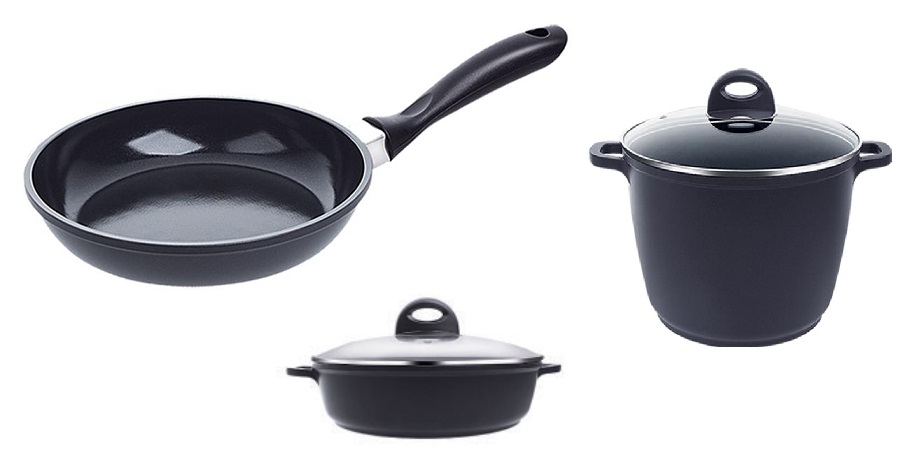 basic cast cookware set 5pcs