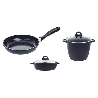 basic cast cookware set 5pcs