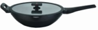 Die-cast wok with lid