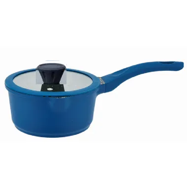 Cast sauce pan w/silicone grip