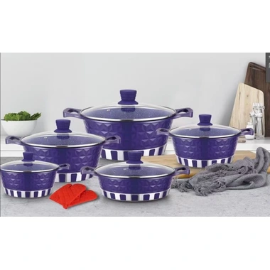12pcs Cast Alum DIAMOND Cookware Set