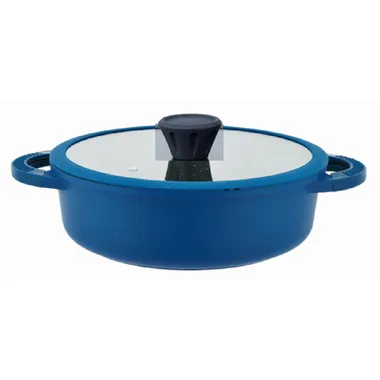 Cast alum saute pan w/silicone grip