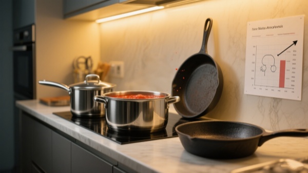 Stainless steel cast iron and carbon steel cookware contain no synthetic coatings