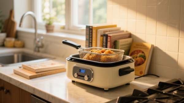 Deep Frying Pan Heat Control