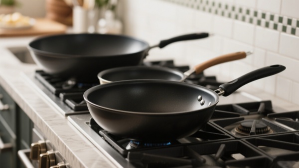 Frypans and Woks come in varied depths and diameters
