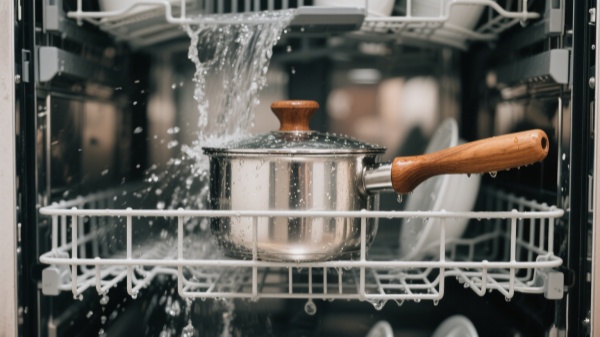 can i put wooden-handled cookware in the dishwasher occasionally
