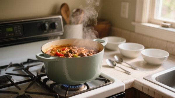 4 quart pot for Simmering chili or stew