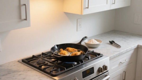 family size deep frying pan