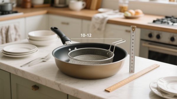 Depth and Diameter of Deep Frying Pan