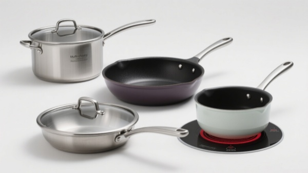 Multi-ply stainless steel enameled cast iron ceramic coated pans