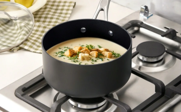 Hard-anodized cookware is a different beast altogether Hard-anodized cookware is a different beast altogether