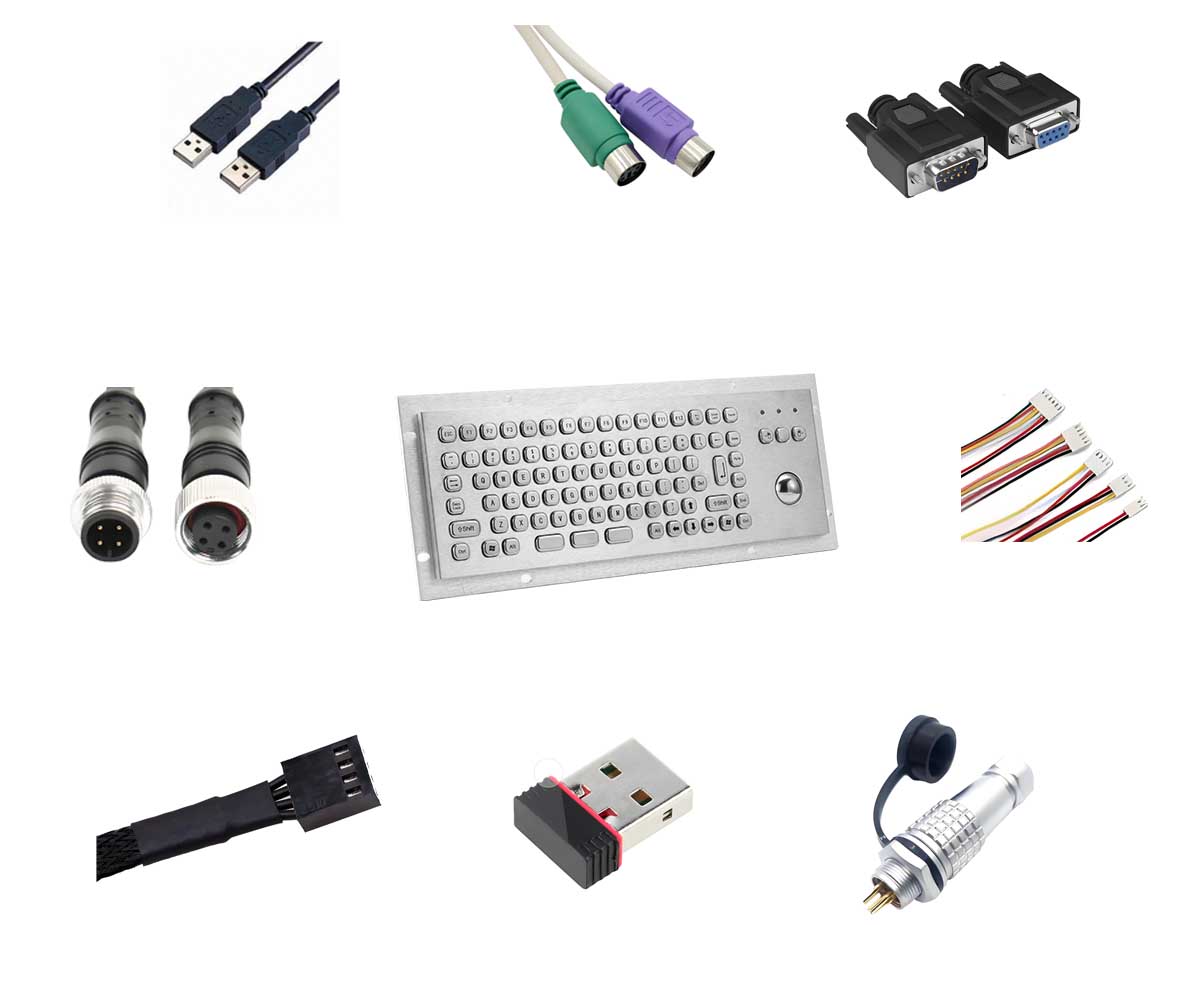 keyboard with trackball mouse