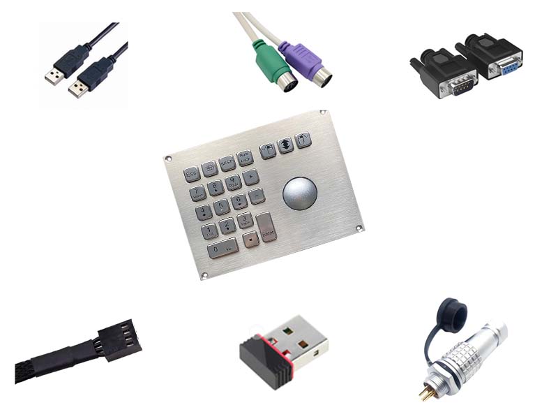 key pad and mouse interface