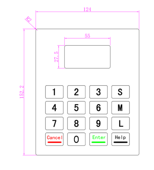 keyboard with oled display reddit dimension diagram
