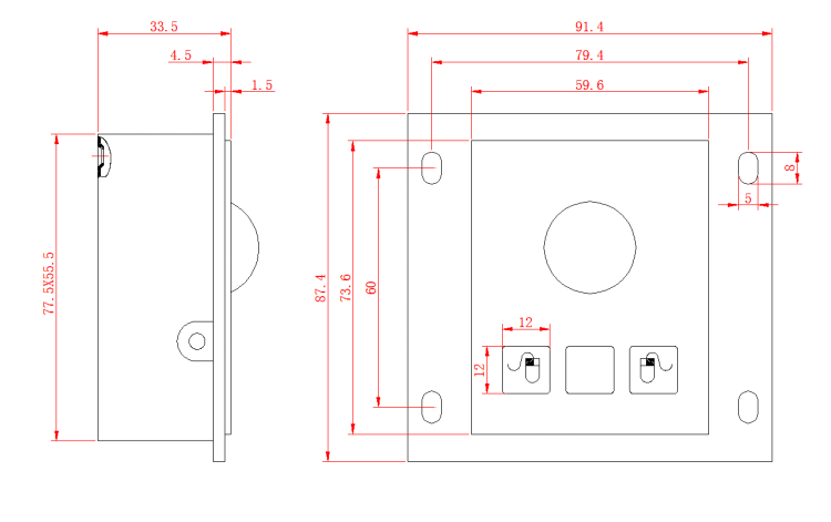KEYU best wired trackball mouse structural diagram