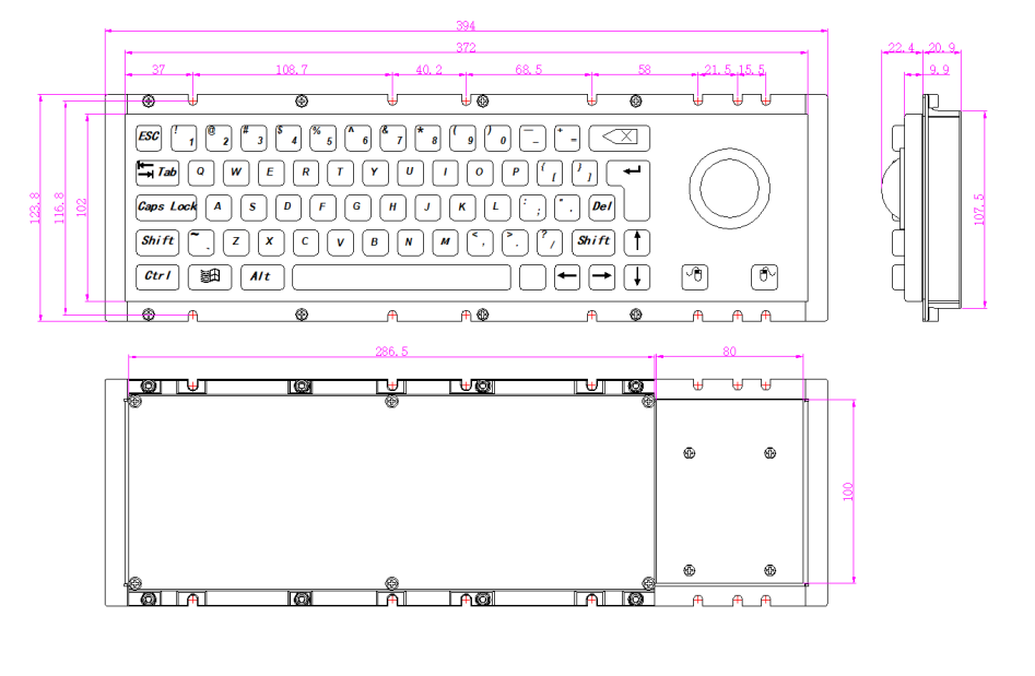 full size custom mechanical keyboard