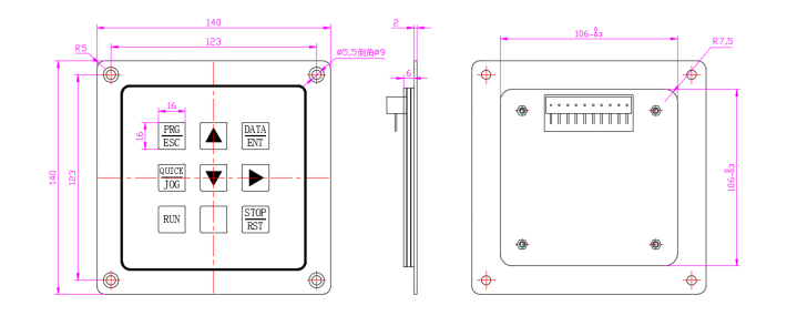 3 * 3 matrix keypad