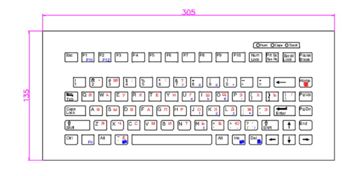 custon mini silicone keyboards with 83 keys size