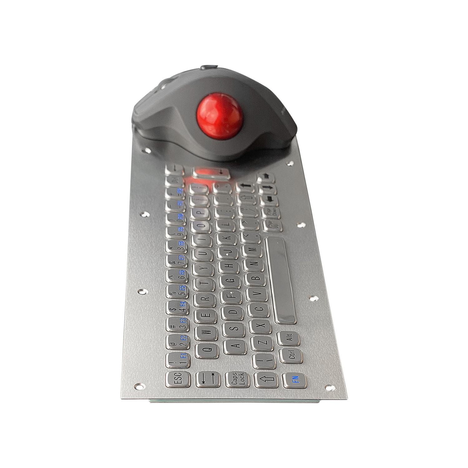 Ergonomic wired keyboard with trackball