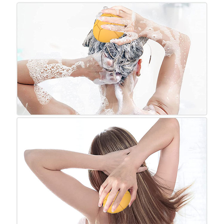 silicone shampoo brush