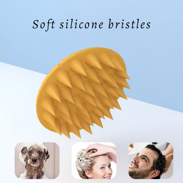 silicone shampoo brush