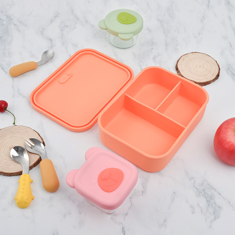 silicone bento lunch box