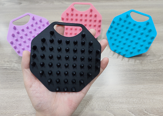 silicone hair brush