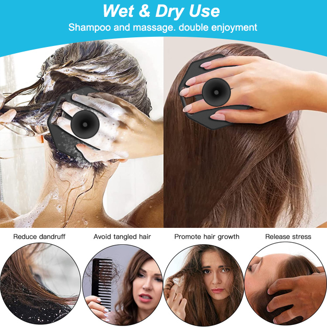 silicone hair brush