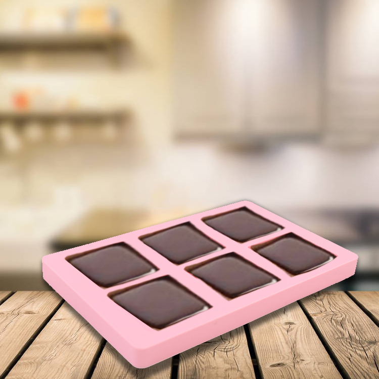 chocolate in silicone molds