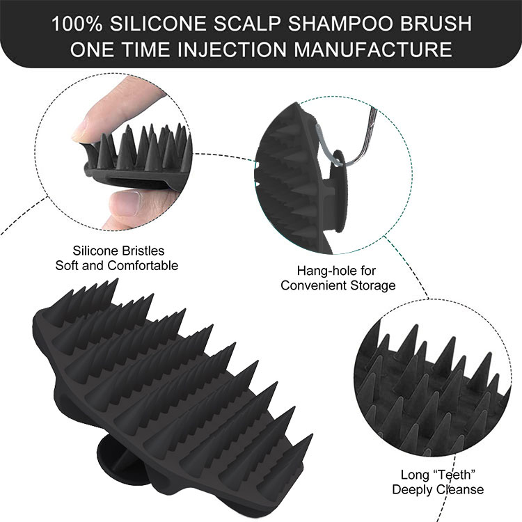 shampoo hair brush