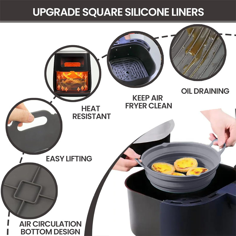 silicone liners for air fryers