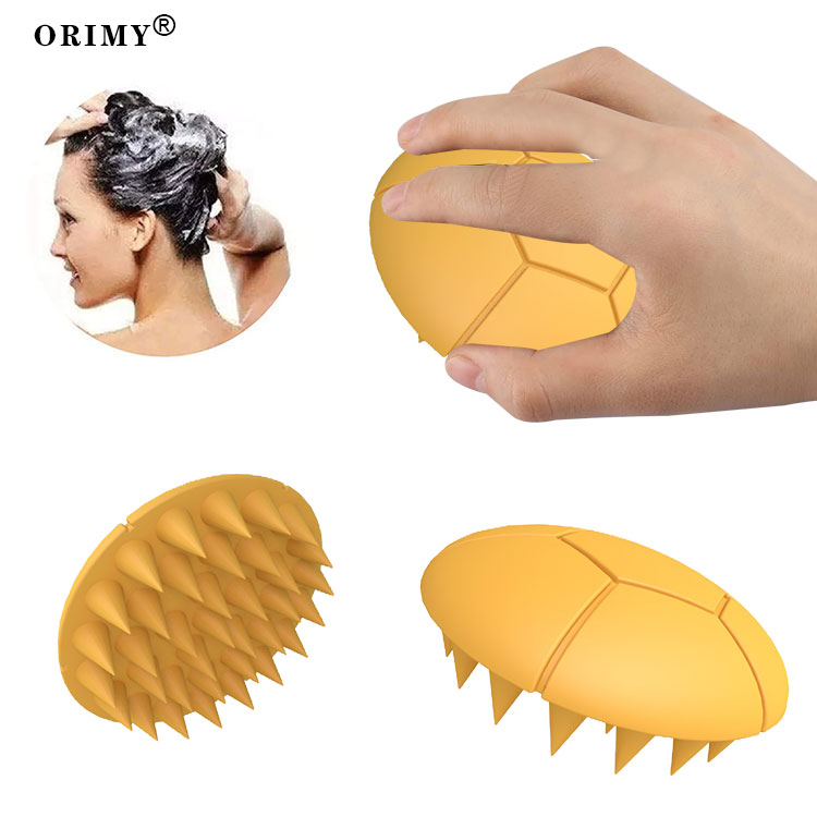 silicone shampoo brush