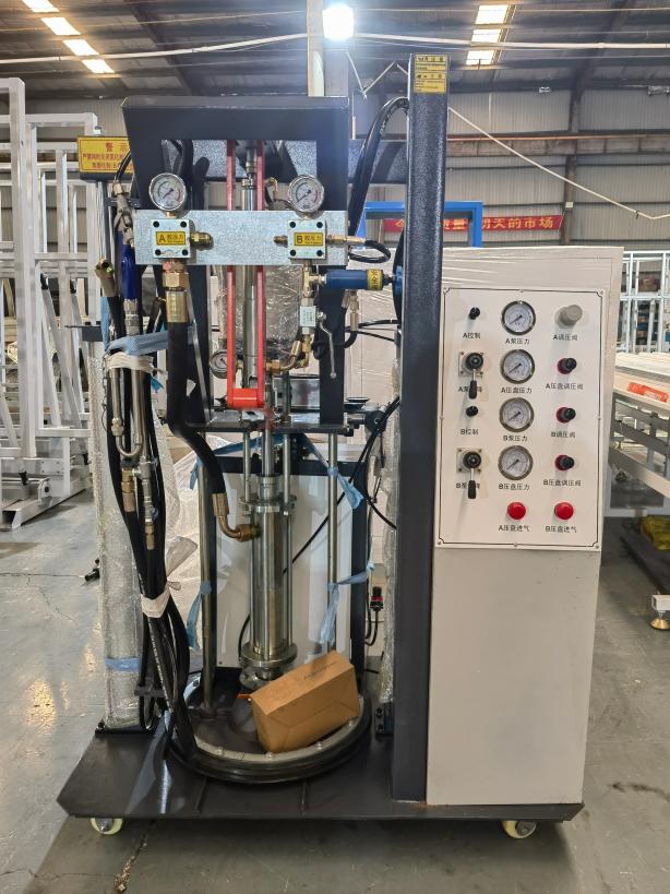 pneumatic 2 silicone machine for insulating glass