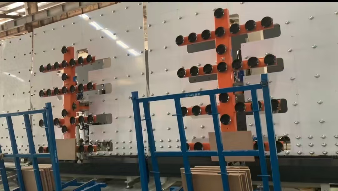 Double Glazing vertical glass loading machine CNC