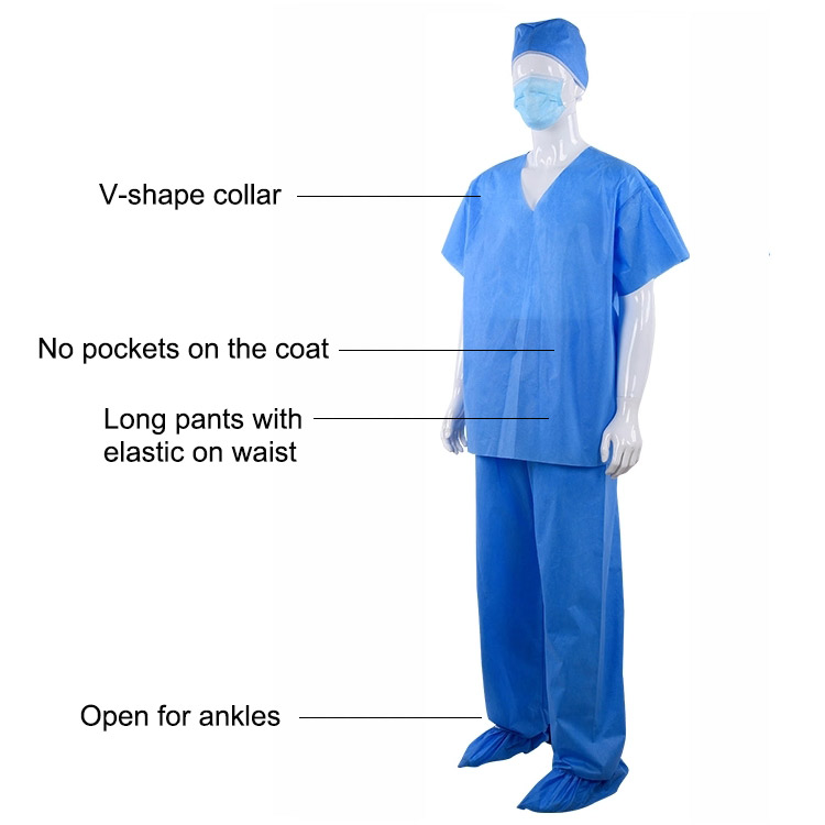 disposable scrub suit