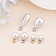 Stainless Steel Pearl Pendant Water Drop & Round Shape