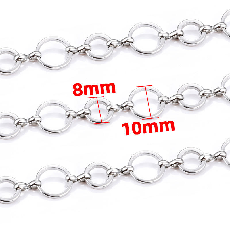 JIAYE Stainless Steel Jewelry Chain for Women | 8mm Cuban Link Necklace Chain – Hypoallergenic & Durable