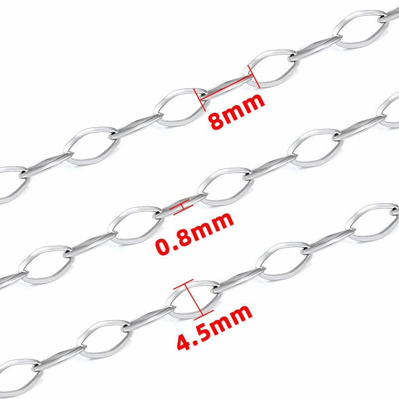 JIAYE Stainless Steel Rhombic Chain: Hypoallergenic, Durable & Custom Jewelry Supplies
