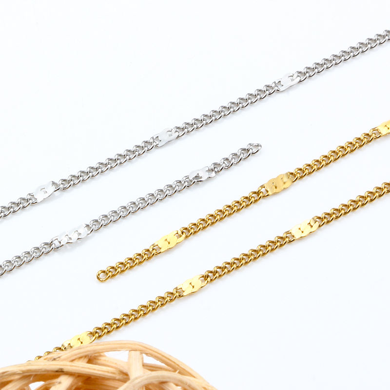 JIAYE 18K Gold Plated Thin Rope Chain - Dainty 0.5mm-1.2mm Stainless Steel Necklace Chain for Delicate Jewelry Making
