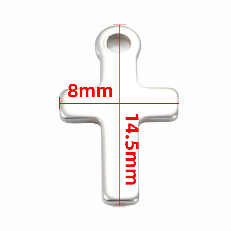 JIAYE Stainless Steel Crucifix Pendant - Hypoallergenic, Mirror Polish Cross Jewelry for Religious Gifts