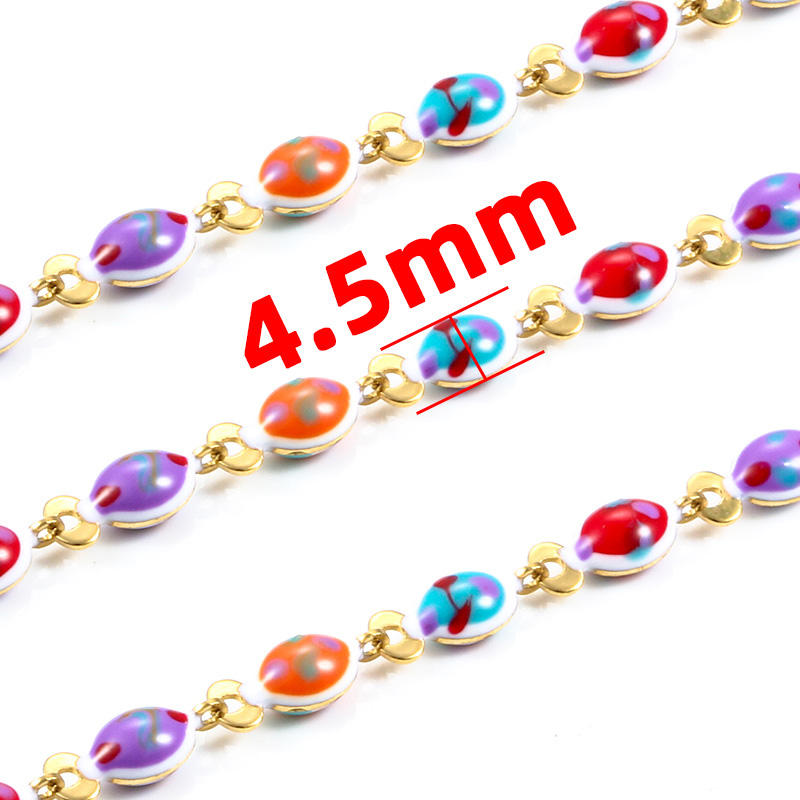 JIAYE Epoxy Key Chains & Stainless Steel Jewelry | Blue Stainless Steel Chain & Earrings