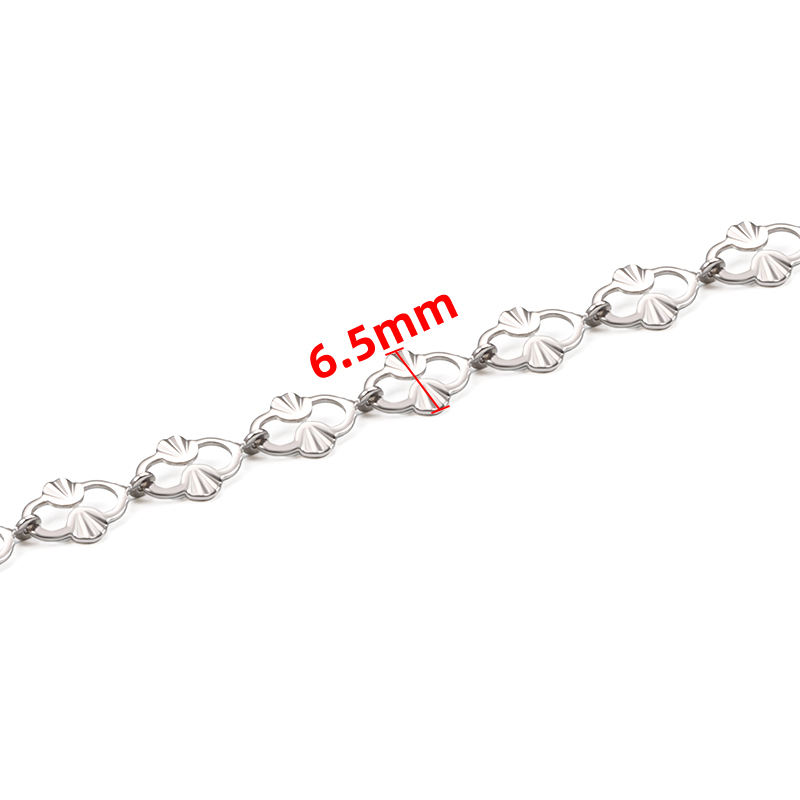 JIAYE Stock Stainless Steel Sunflower Chain, Perfect for Custom Jewelry Projects.