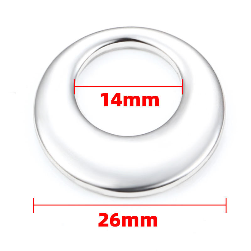 JIAYE Stainless Steel Round Pendant Necklace  Modern Minimalist Jewelry for Layering & Daily Wear  Hypoallergenic & Customizable