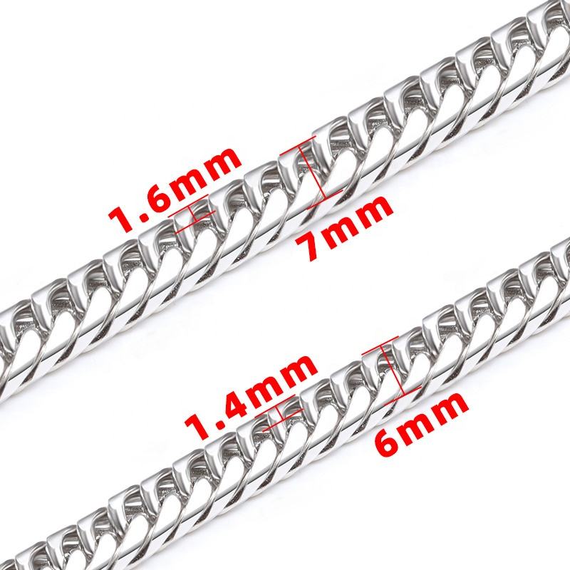 Men's Stainless Steel Chains | 6mm Rope Necklaces & Deals | Jiaye