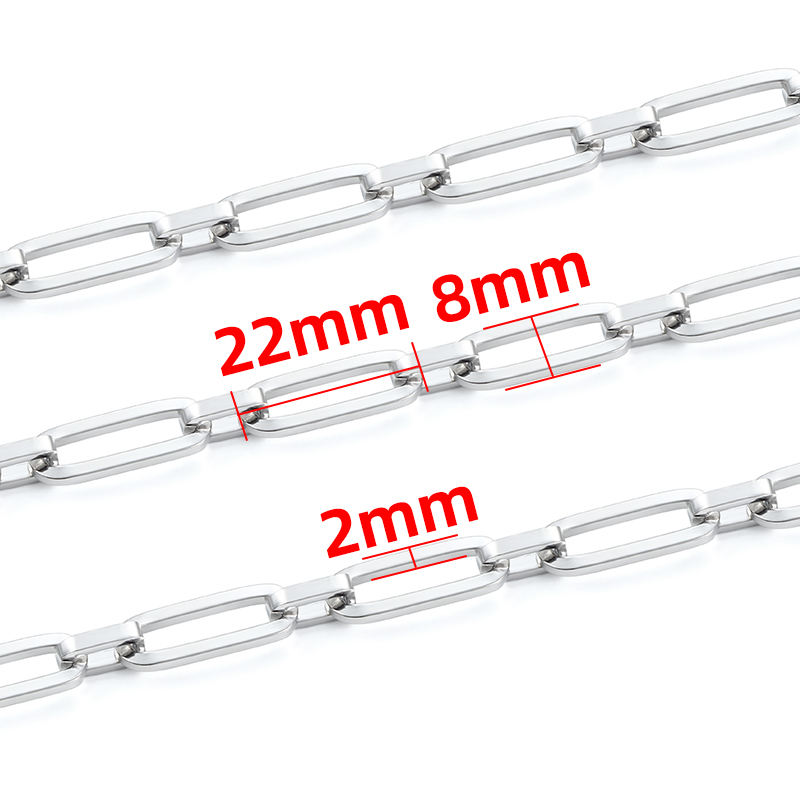 JIAYE Thick PaperClip Chains: Durable Stainless Steel, Oval Links for Hypoallergenic Jewelry Wholesale