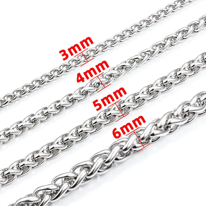 Jiaye Stainless Steel Helix & Twisted Chains | Men's Jewelry 304L